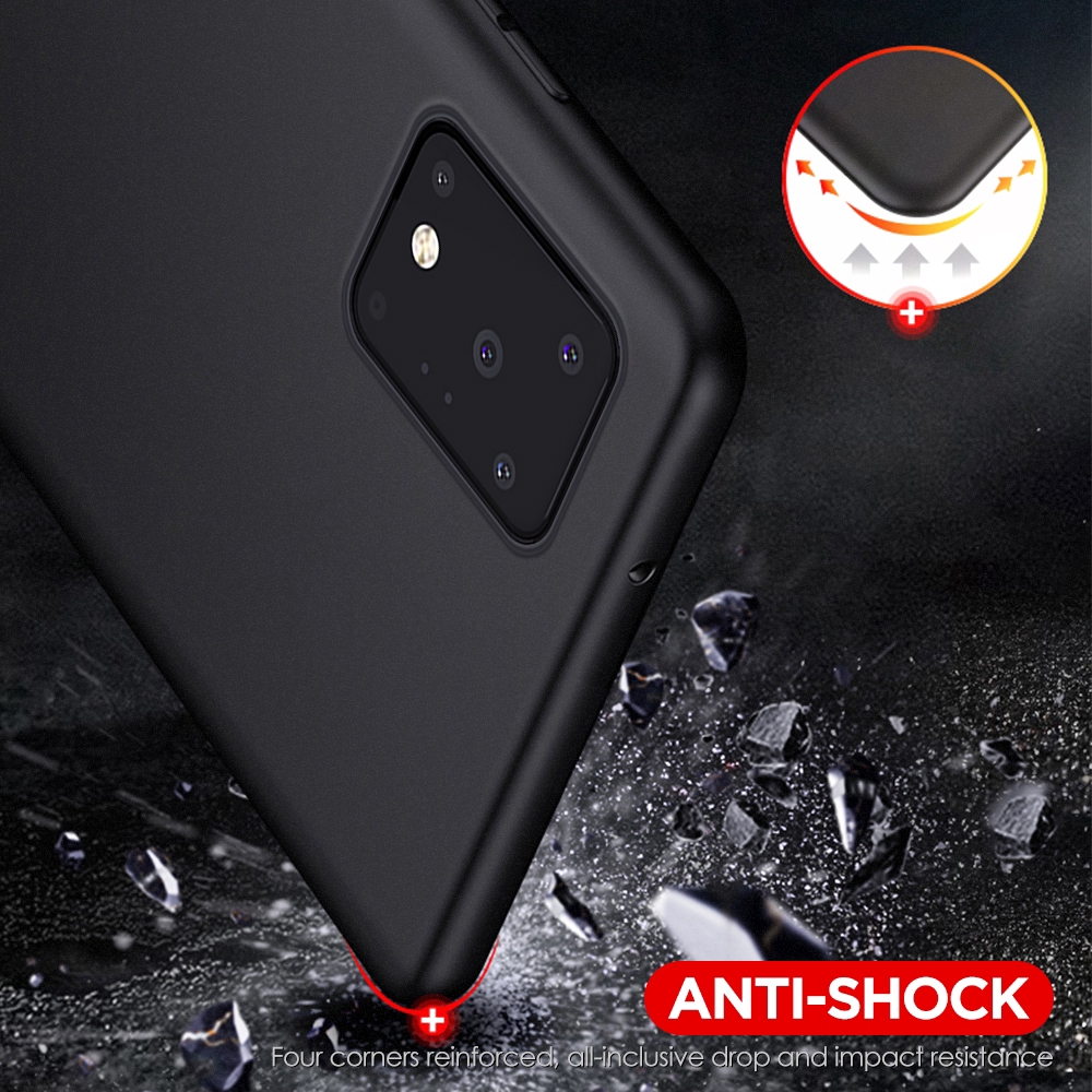 For Samsung Galaxy S8 S9 S10 S20 Plus Ultra Note 8 9 10 Plus Pro A51 A71 S10E S11E Matte Silicone Case