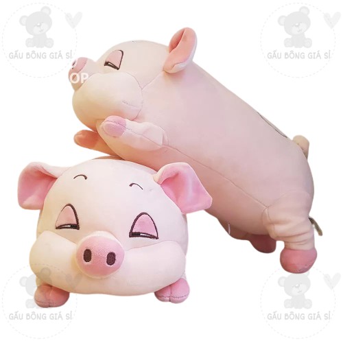 GỐI ÔM MINISO HEO HÍ BUỒN NGỦ SIZE LỚN ẢNH THẬT