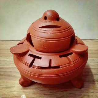 Lư Đốt trầm hương gốm đường kính miệng 5cm
