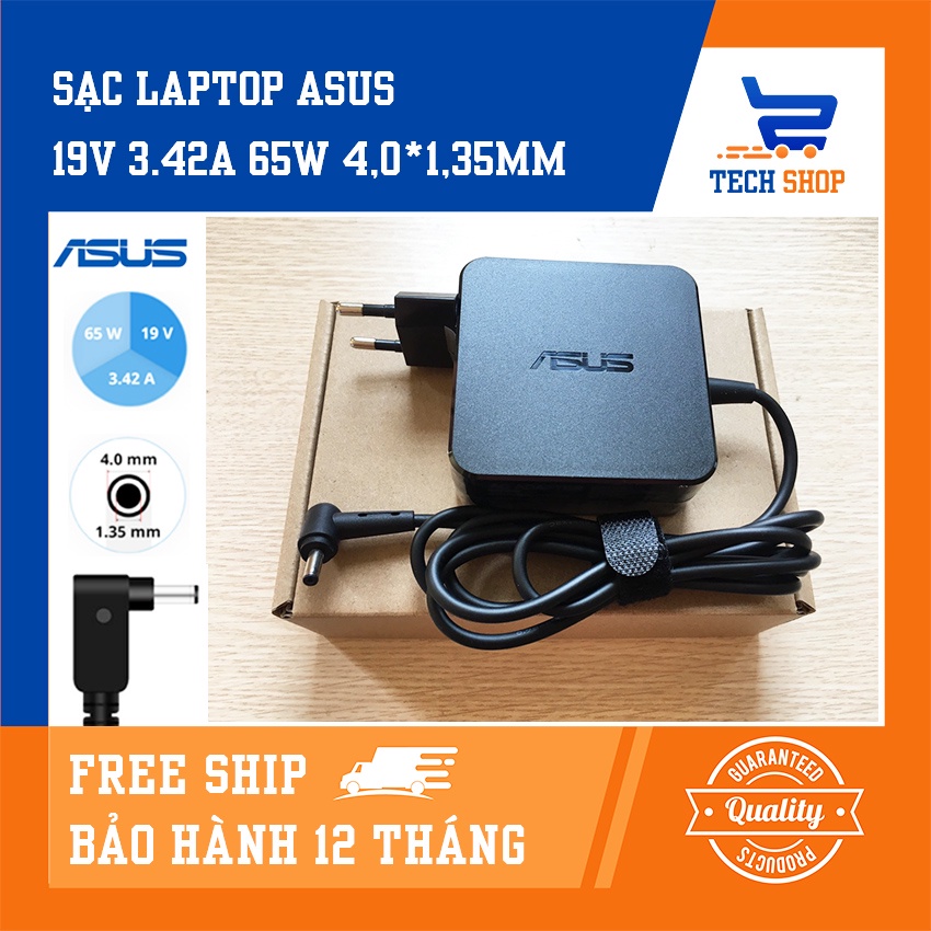 [XẢ HÀNG - Giao hỏa tốc nội thành Hà Nội]Sạc laptop asus giá rẻ TechShop công suất 19V-1.75A/19V-2.37A/19v-3.42A