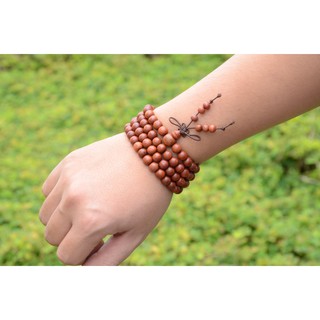 Vòng Đeo Tay Phong Thủy Gỗ Trắc Hợp Mệnh Hỏa Mệnh Thổ