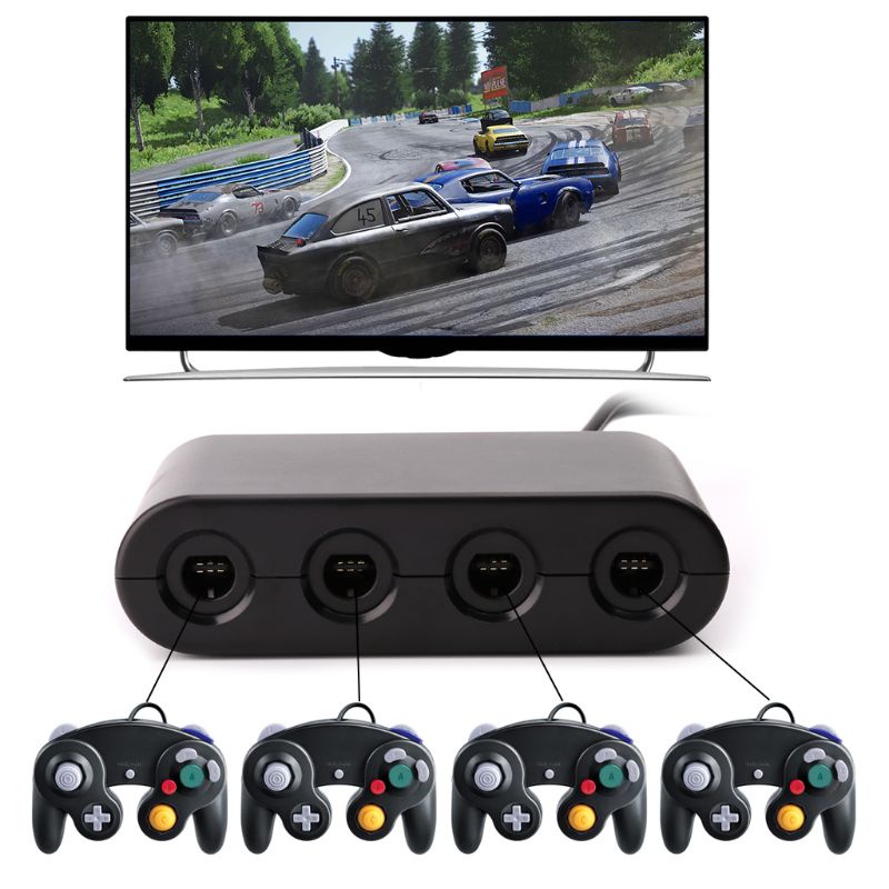 Bộ ĐiềU HợP ChuyểN ĐổI bonj Protable 3 Trong 1 4 CổNg GC USB Cho Switch GC W