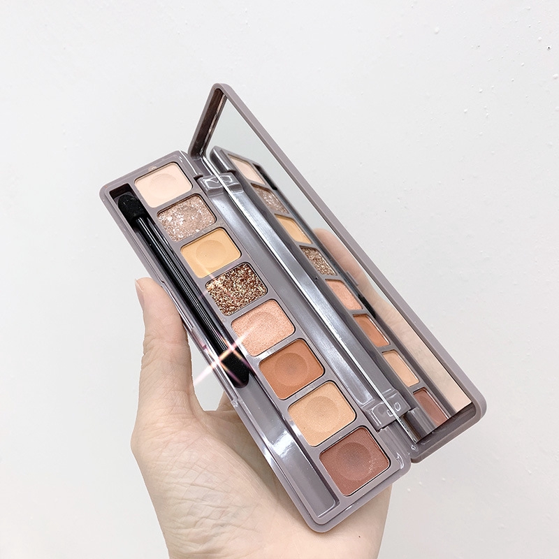 Bảng phấn trang điểm mắt 8 màu lấp lánh có chất lì chống thấm nước phong cách Hàn Quốc | BigBuy360 - bigbuy360.vn