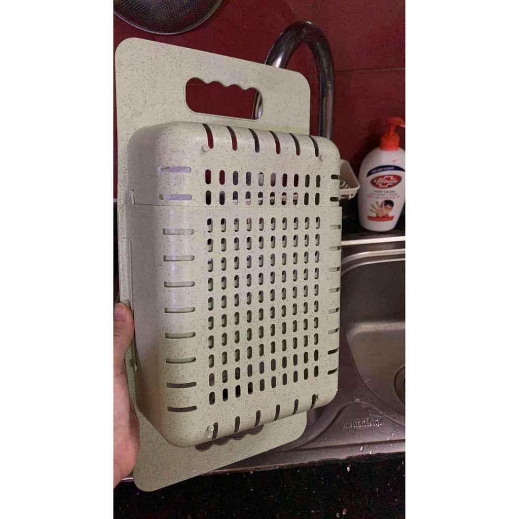 Khay, Rổ gác bồn rửa bát thông minh gấp gọn, có thể điều chỉnh kích thước nhựa Việt Nhật