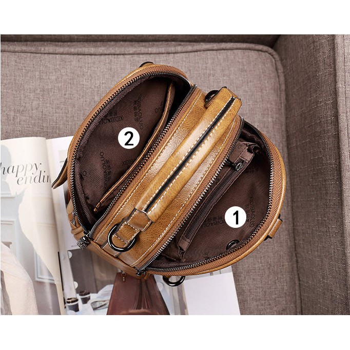 Balo mini nữ style hàn quốc siêu đẹp, chất da cao cấp bền và chống thấm nước BMV0185