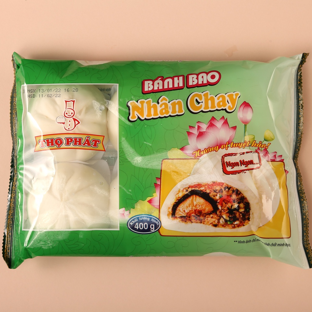 Bánh Bao Nhân Chay THỌ PHÁT FOOD 400g