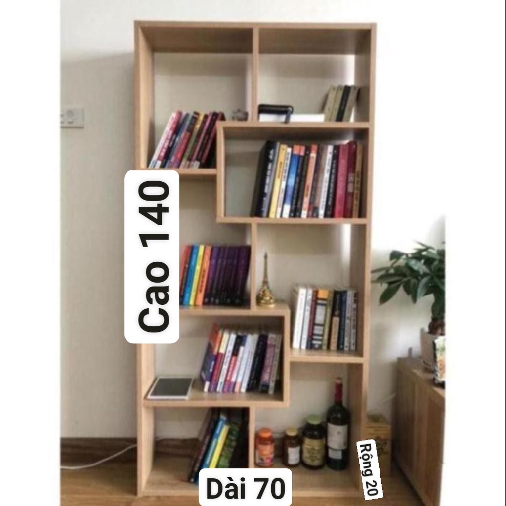 Kệ sách gỗ chữ U gỗ MDF loại tốt uy tín 140x70x20 tiện lợi 2022