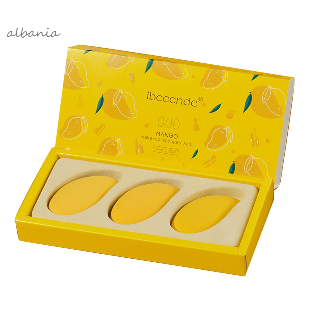 Set 3 mút trang điểm hình quả xoài độc đáo | BigBuy360 - bigbuy360.vn