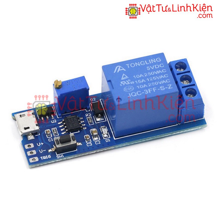 Mô-đun rơ le với cổng giao tiếp micro USB