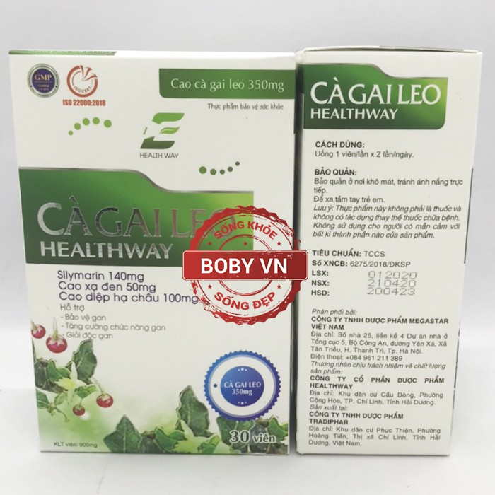 Cao cà gai leo Healthway 350mg bảo vệ gan, tăng cường chức năng gan, giải độc gan