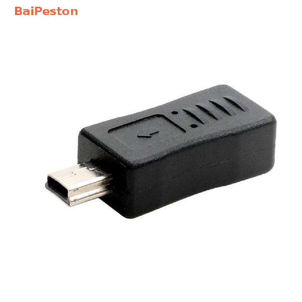 Đầu Chuyển Đổi Micro USB Female Sang Mini USB Male Màu Đen