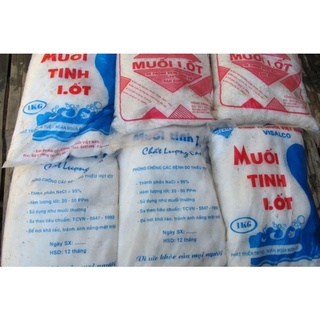 Muối iot hạt nhỏ, hạt to 1 kg