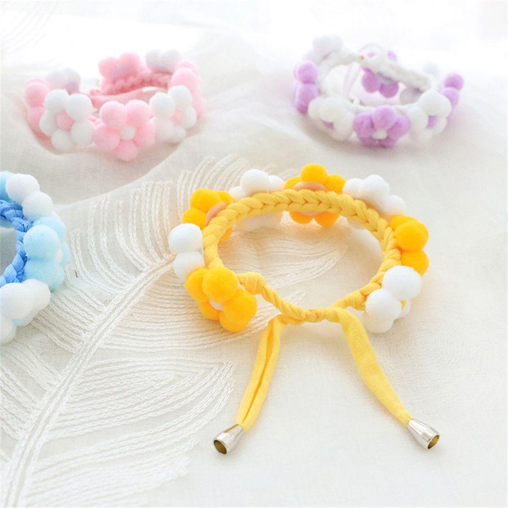 LANSEL Vòng Cổ Lông Nhung HìNh Hoa Cho Thú Cưng