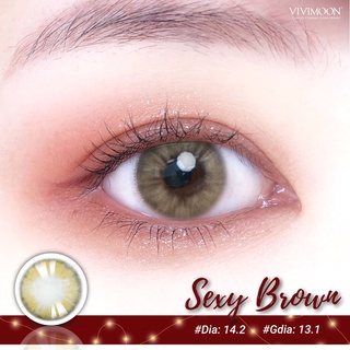 Kính Áp Tròng Contact Lens PITCHY-PLUS Siêu Hot Màu Nâu Tây - Tự Nhiên