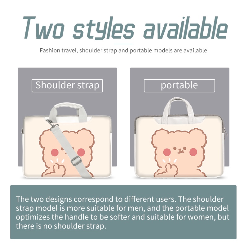 Túi đựng laptop 14/15/17 inch lót nhung chống thấm nước chống sốc tiện dụng mang đi du lịch