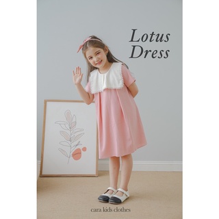 Lotus dress - váy linen cổ vuông