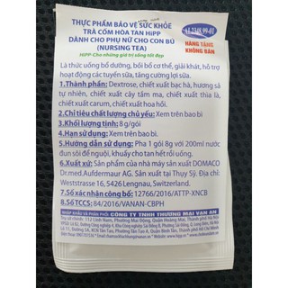 Set 8 gói Trà cốm hòa tan HiPP lợi sữa