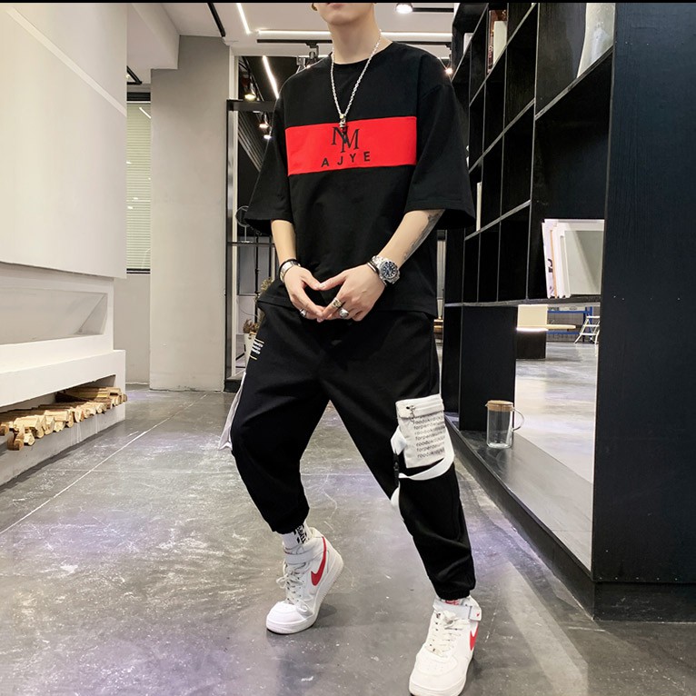 Bộ Quần Áo Thun Nam Thể Thao Ngắn Tay NM AJYE Kết Hợp Quần Jogger Túi Hộp SEPTEMBERGIRL1989 SET NAM 90000108C | BigBuy360 - bigbuy360.vn