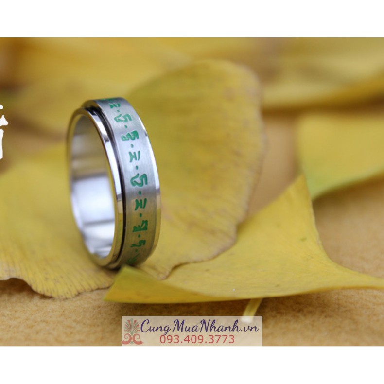 Nhẫn Khắc Thần Chú Tara Xanh Tây Tạng - NH192