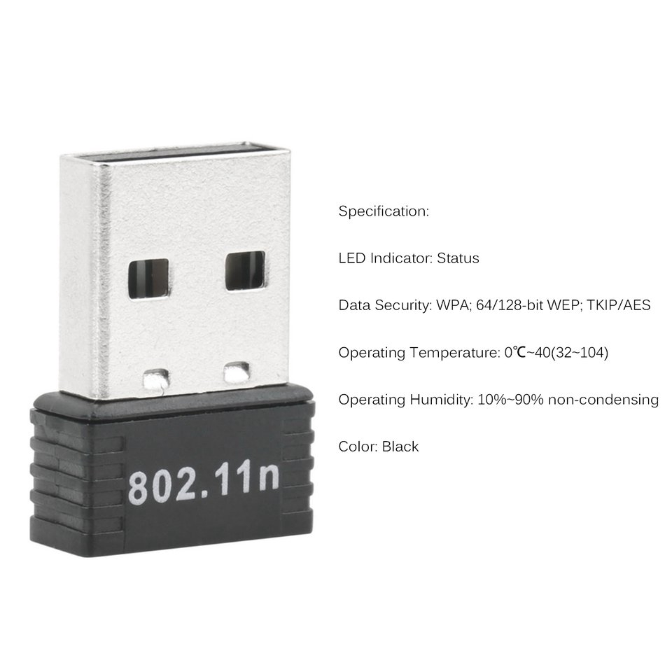 Usb Wifi 150mbps 150m 802.11n / G / B