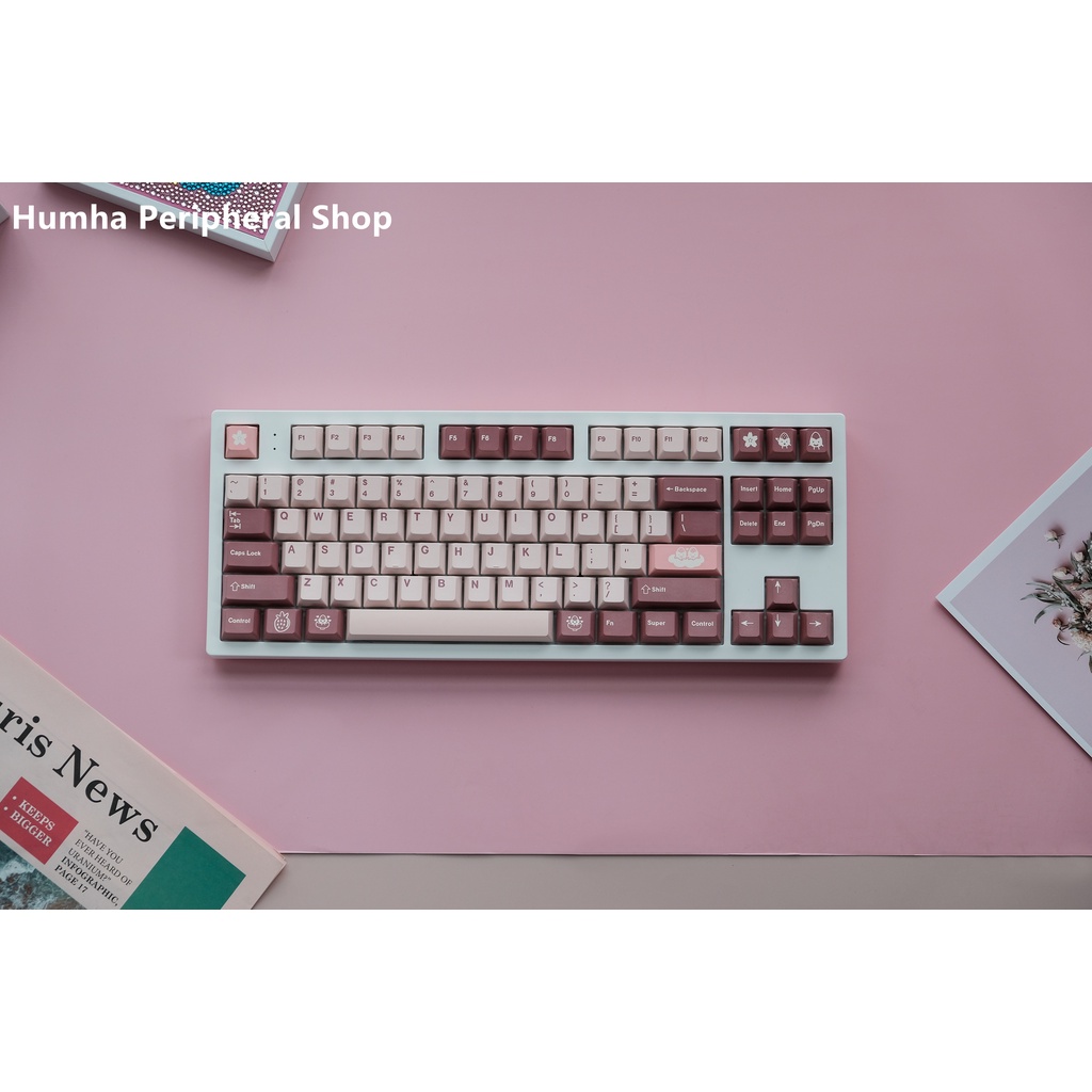 Daifuku Bộ Bàn Phím Cơ 120 Phím Nhuộm Màu Chất Liệu PBT Chuyên Nghiệp