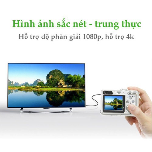 [Mã ELHACE giảm 4% đơn 300K] Cáp Chuyển Mini HDMI Sang HDMI Ugreen 20137- Hàng Chính Hãng