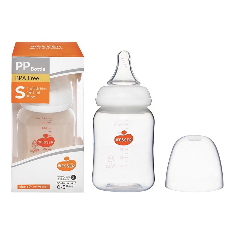 Bình sữa wesser cổ hẹp 140ml