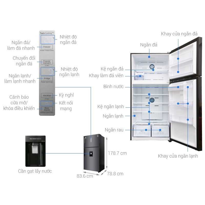 Tủ lạnh Samsung Inverter 586 lít RT58K7100BS