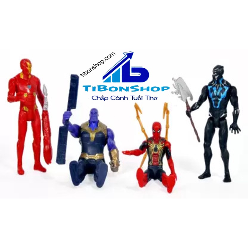 Bộ 4 Đồ chơi Nhân vật Hành động Avengers-siêu anh hùng Avengers