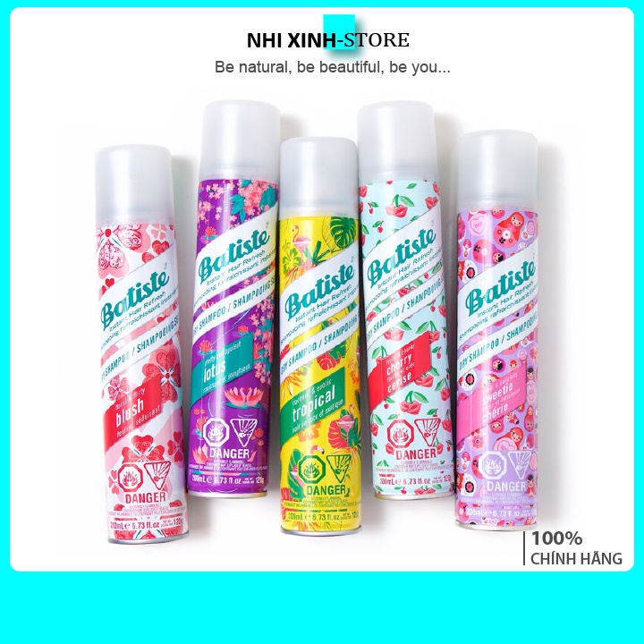 [SIÊU SALE] Dầu Gội Khô Batiste Dry Shampoo 200ml