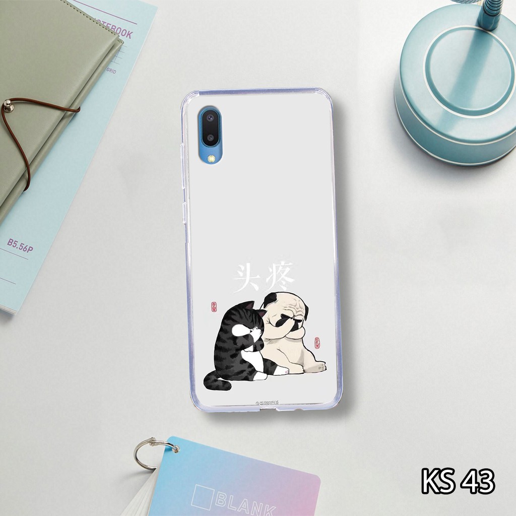 [HOT] Ốp lưng Samsung A02 in hình Chó mèo Sociu siêu đẹp, độc, lạ_KINGSTORE.HN_Ốp dẻo trong SS A02