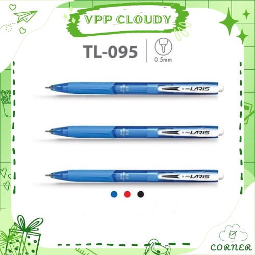 [Hộp 20 Cây] Bút Bi Xanh Thiên Long TL Laris TL-095 💖 𝑭𝑹𝑬𝑬𝑺𝑯𝑰𝑷 💖