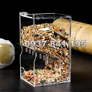Máng ăn tự động bằng acrylic dành cho hamster