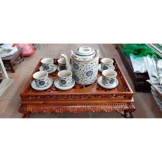 ấm tích men rạn bát tràng