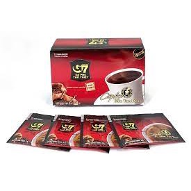 Cafe G7 đen đá KHÔNG đường hộp 30g (15 gói x 2g)
