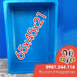 Khay Xanh 65x45x21 - Khay Nhựa Xanh Nuôi Cá , Khay Ép Cá Kích Thước