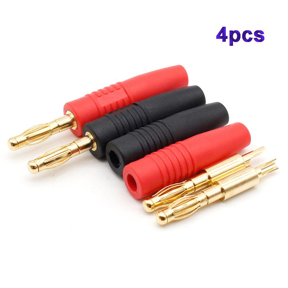 Đầu Nối Dây Cáp Âm Nhạc Hình Quả Chuối 4mm