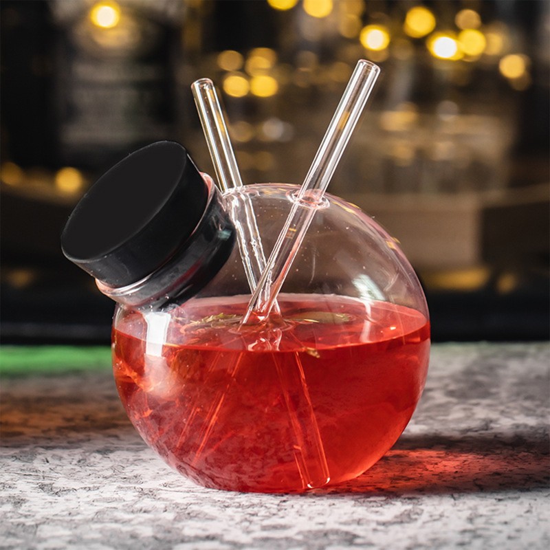 Cốc Thủy Tinh Uống Cocktail Hình Cầu Thiết Kế Sáng Tạo