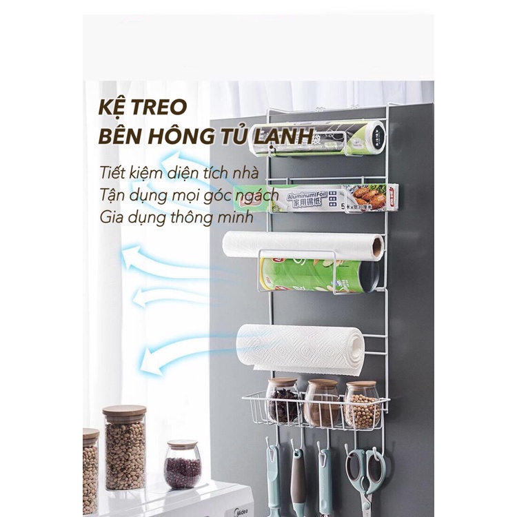 Giá Treo Đồ Bên Hông Tủ Lạnh 4 - 5 Tầng