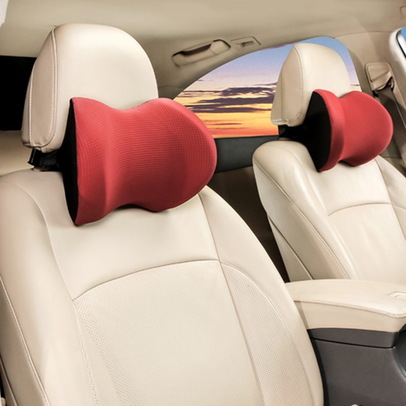 Tựa đầu xe hơi Đệm tựa đầu xe hơi Đệm xe hơi Memory Foam Gối xe hơi Băng lụa Gối xe hơi Bốn mùa Gối cổ mát mẻ Memory Foam văn phòng Ghế đầu Gối gối đầu Xe hơi Đệm đầu xe ô tô