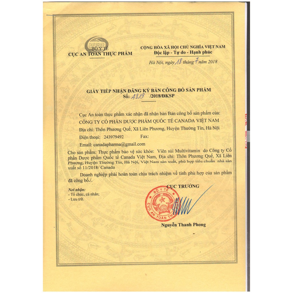 Viên sủi tăng cường Vitamin: Viên sủi Multivitamin Tuýp 10 viên 3g | Thế Giới Skin Care