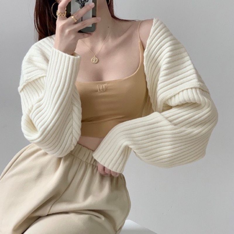 ÁO KHOÁC Cardigan len dày qc phối cả vũ trụ - 2FASHIONISTA