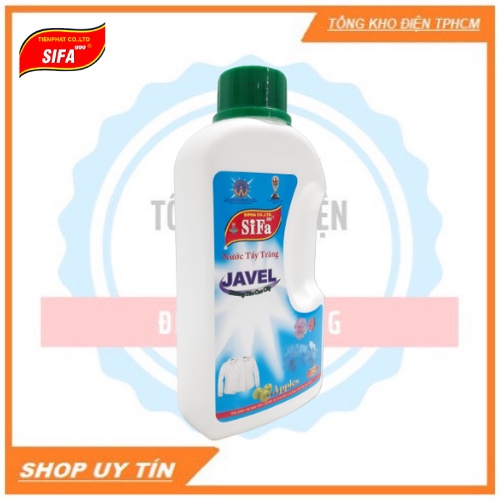 Nước tẩy trắng Javel 600gr thông minh Sifa ( tẩy trắng quần áo, đồ chất liệu vải ) cao cấp