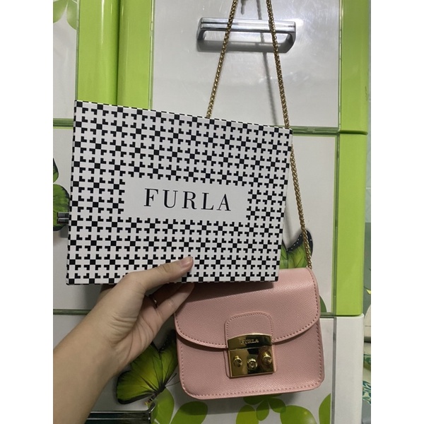 THANH LÍ túi FURLA màu hồng