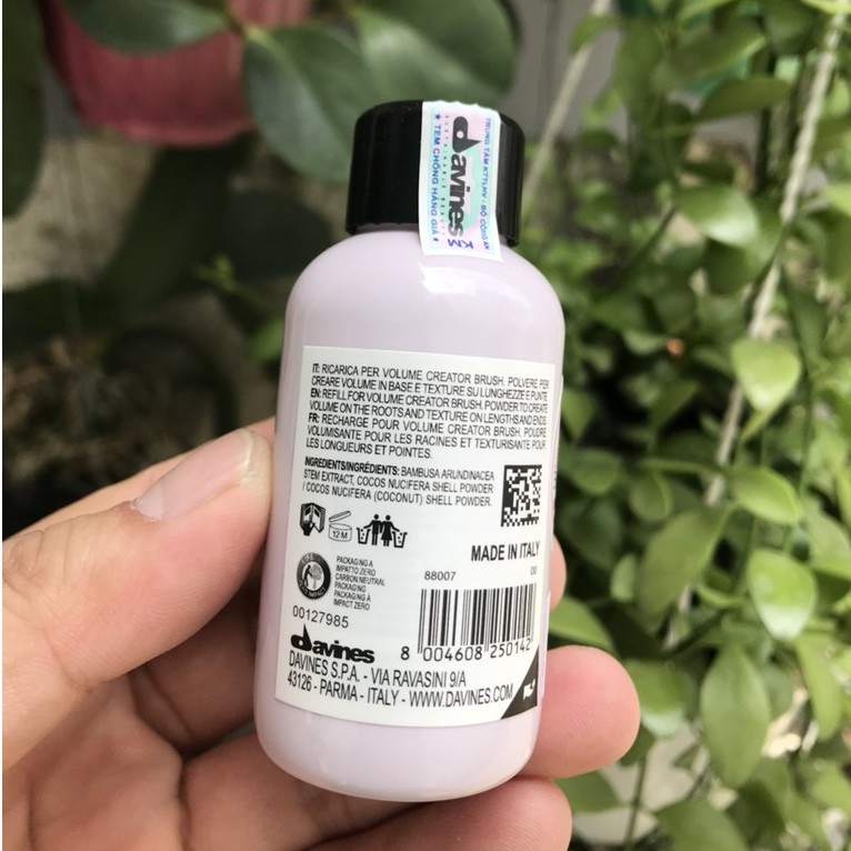 Bột tạo phồng Volume Creator Davines 9g ( kèm chổi cao cấp )