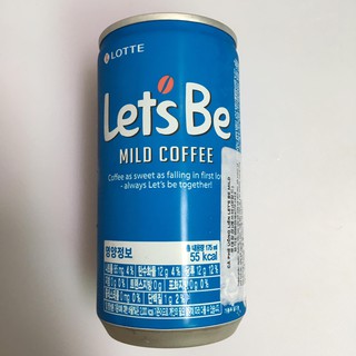 CÀ PHÊ LOTTE LET'S BE MILD COFFEE LON 175ML