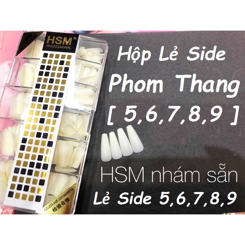 móng Úp HSM Nhám Lẻ Side [ 5,6,7,8,9 ] Fom Thang Trong