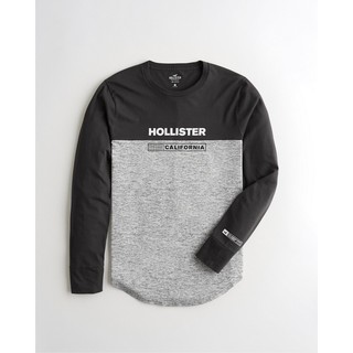Áo thun nam tay dài Hollister HOL-LS22 Colorblock Print Graphic Tee
