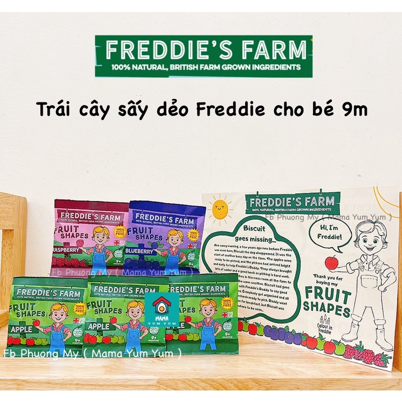 Date 11/2022 Kẹo dẻo Freddie Farm từ nước ép trái cây rau củ cô đặc cho bé 9M 9 tháng của Anh