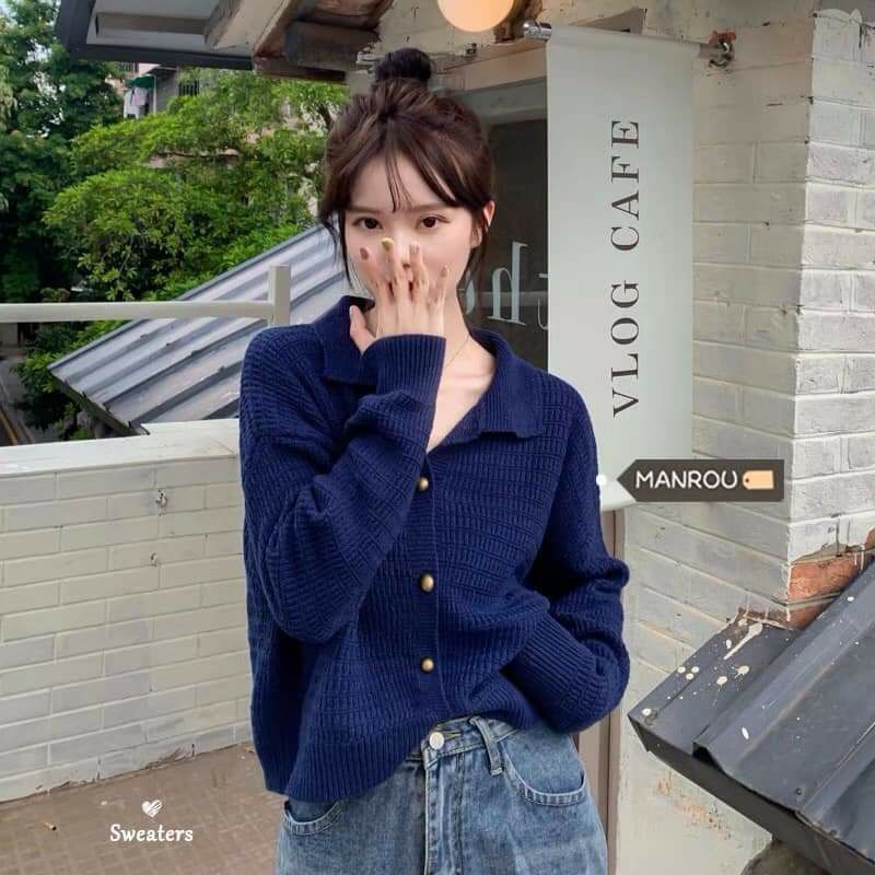 Áo len lỗ QC